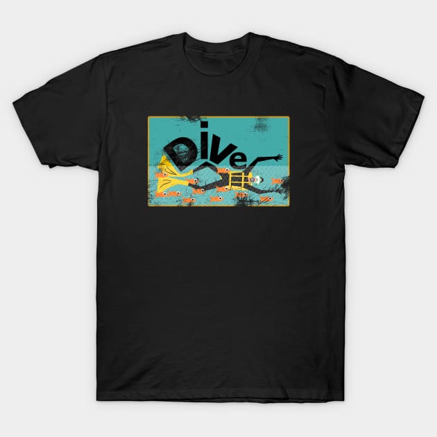 Scuba Diver T-Shirt by KristinaEvans126